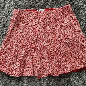American Eagle Floral Red Women's Skirt